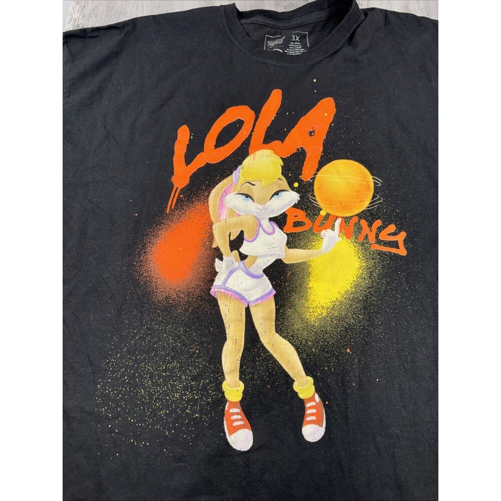 Lola Bunny Looney Toons Black T-shirt Size 3XL